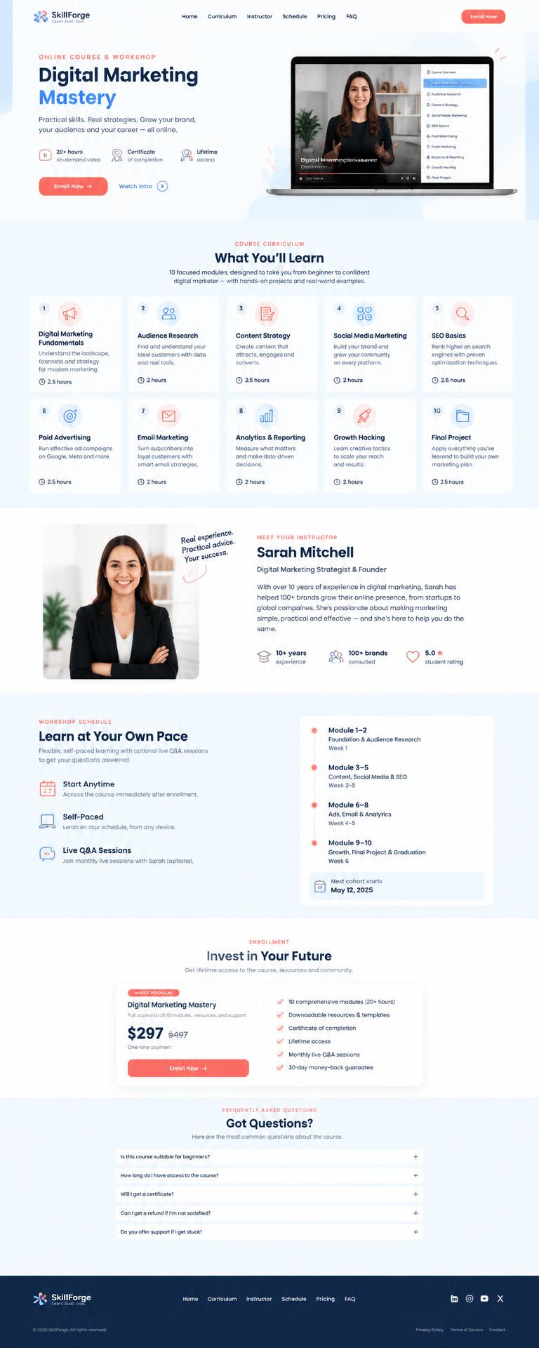 Workshop page sample
